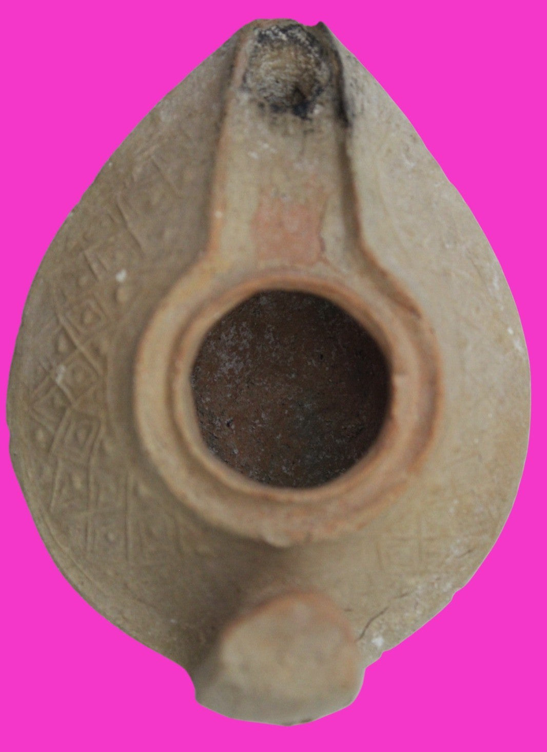 Holy Land Oil Lamp Ancient Artifact Time of the Christians 313-636 AD COA 183