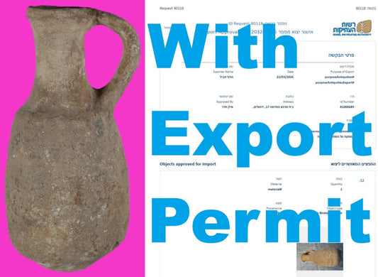 Early Bronze Age Holy Land Artifact Excavated In Jerusalem 3700-2200 BC COA Z03