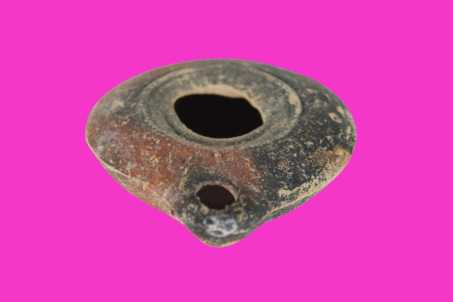 Holy Land Oil Lamp Ancient Artifact Time of Jesus & Apostles 313-636 AD COA 150