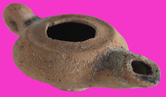 Holy Land Oil Lamp Ancient Artifact Alexander the Great Era 332-63 BC COA 235