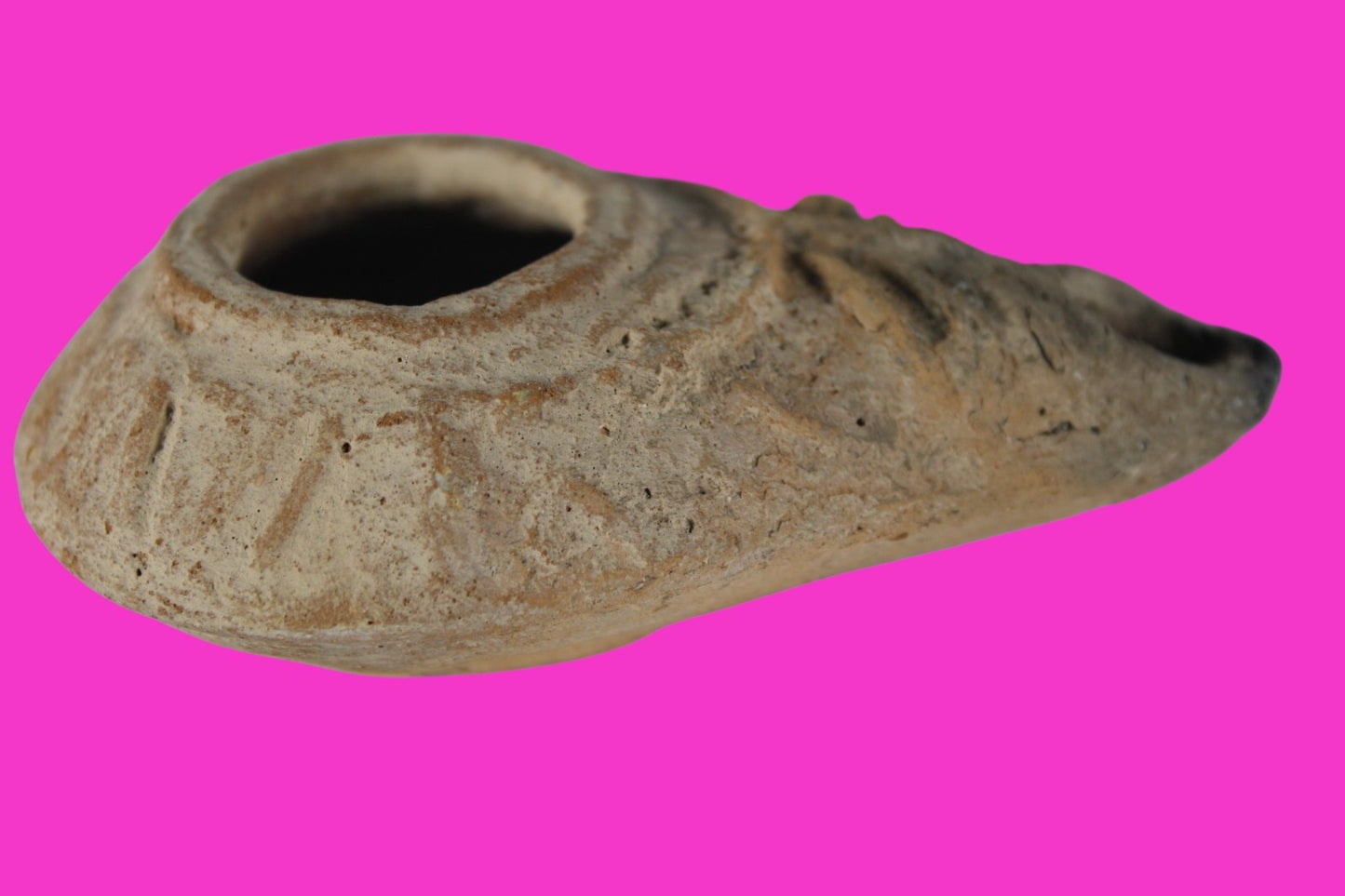 Holy Land Oil Lamp Ancient Artifact Time of the Christians 313-636 AD COA 186