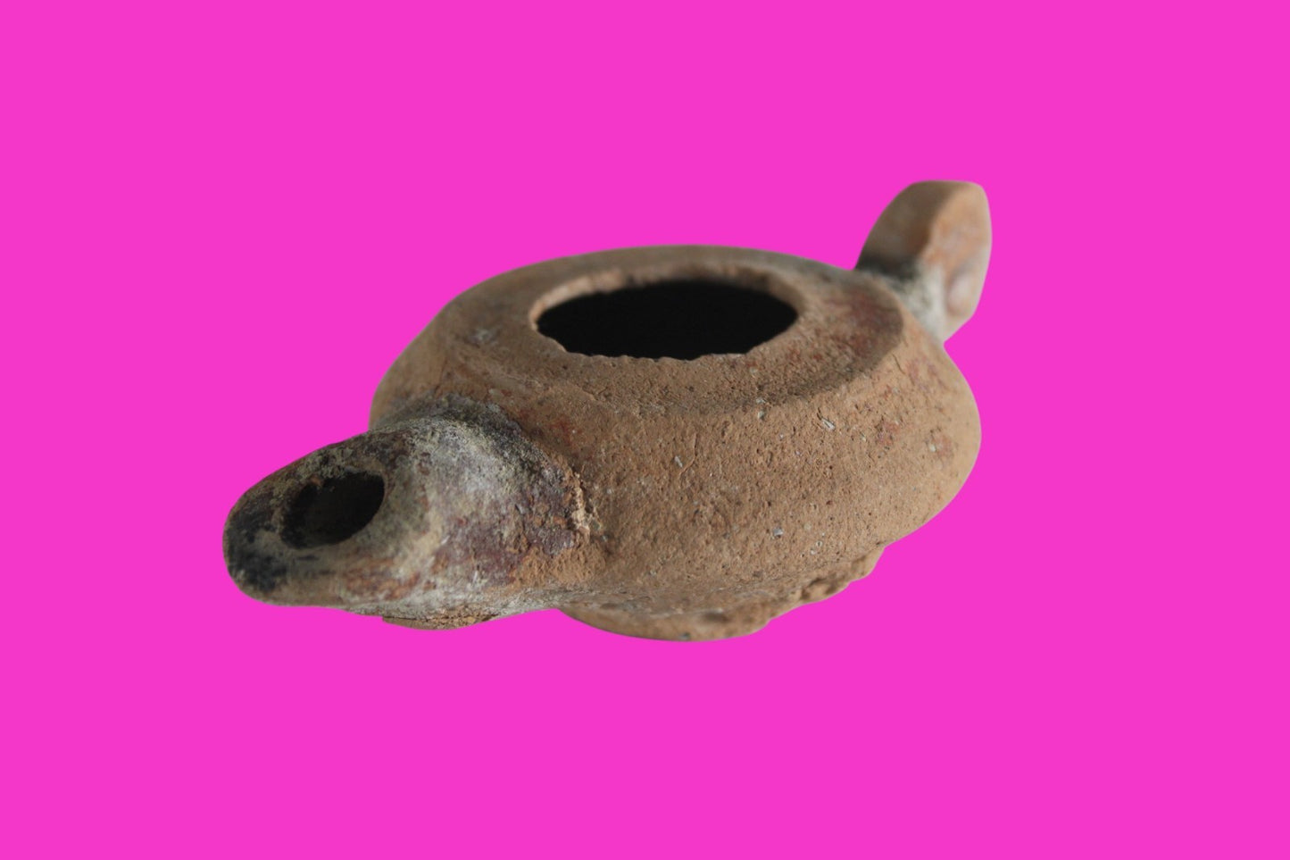 Holy Land Oil Lamp Ancient Artifact Alexander the Great Era 332-63 BC COA 235