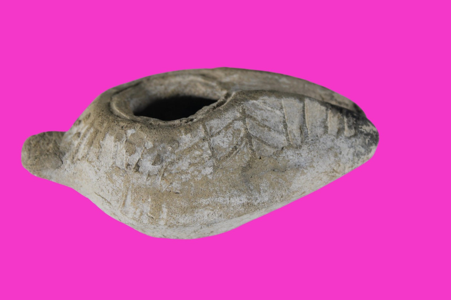 Holy Land Oil Lamp Ancient Artifact Time of the Christians 313-636 AD COA 206