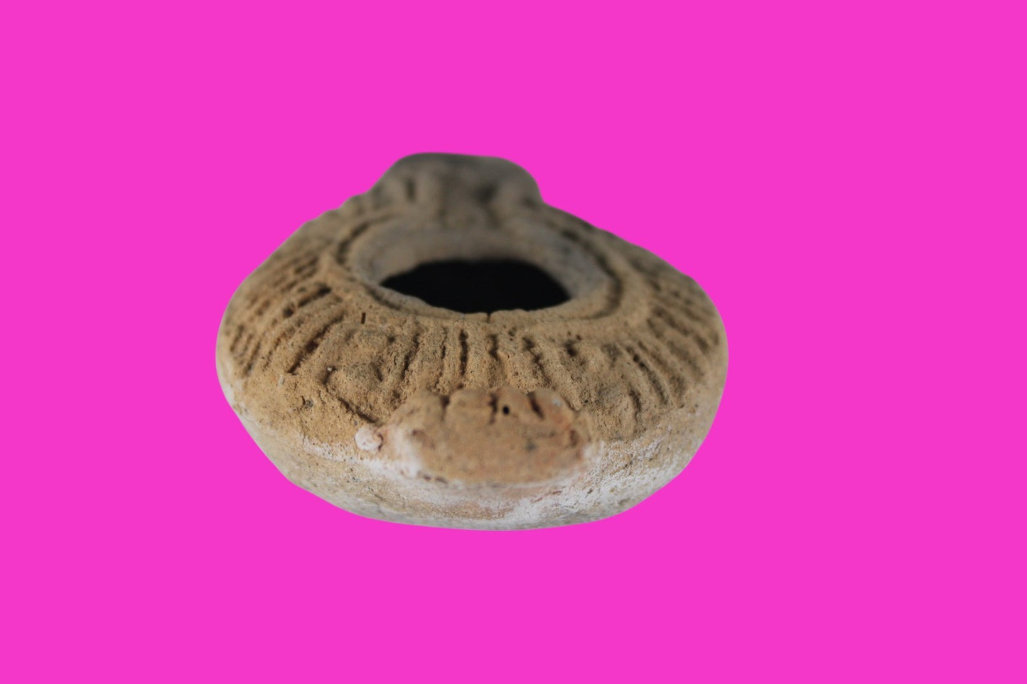 Holy Land Oil Lamp Ancient Artifact Time of the Christians 313-636 AD COA 173