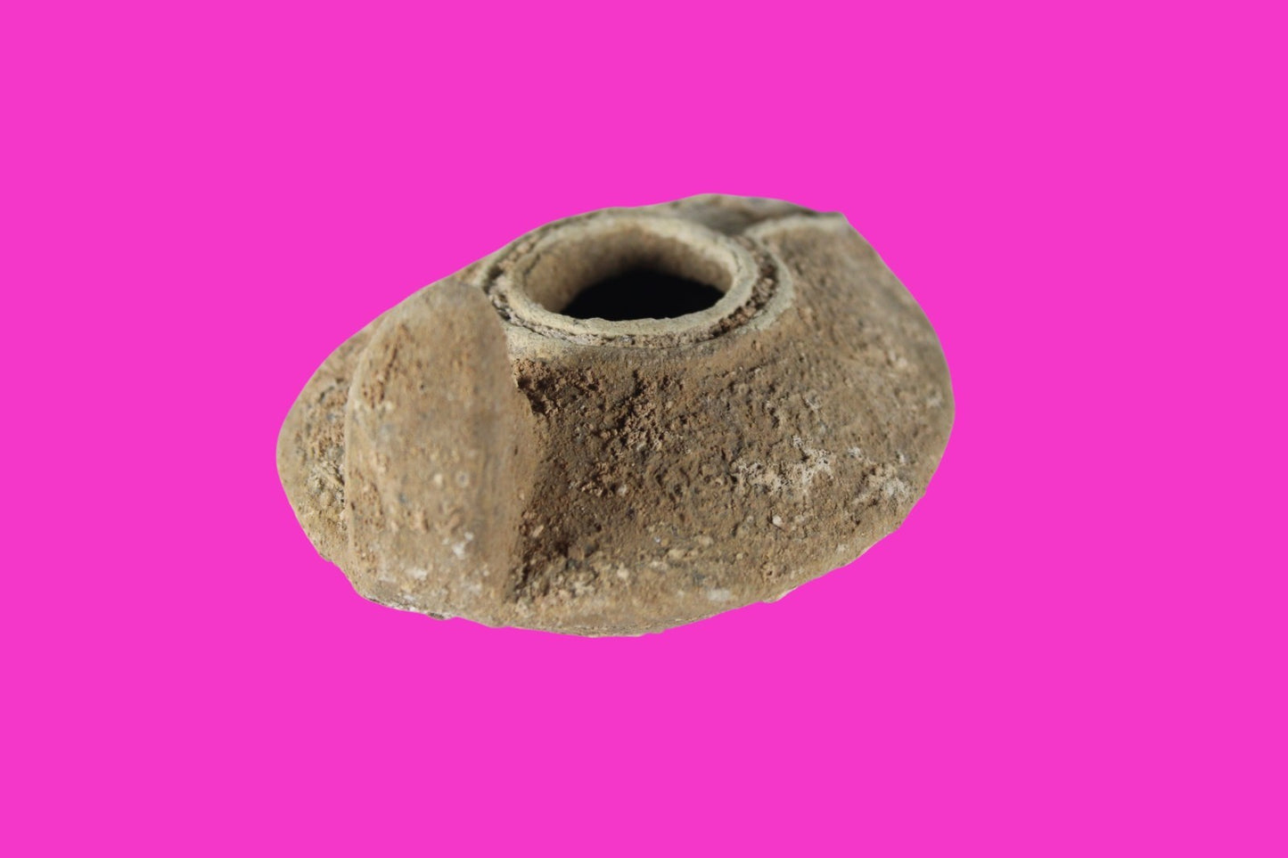 Holy Land Oil Lamp Ancient Artifact Time of the Christians 313-636 AD COA 205