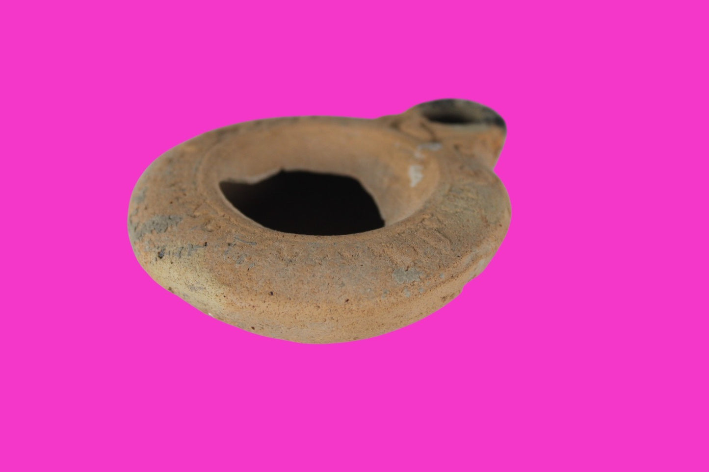 Holy Land Oil Lamp Ancient Artifact Time of Jesus & Apostles 63BC-323AD COA 135