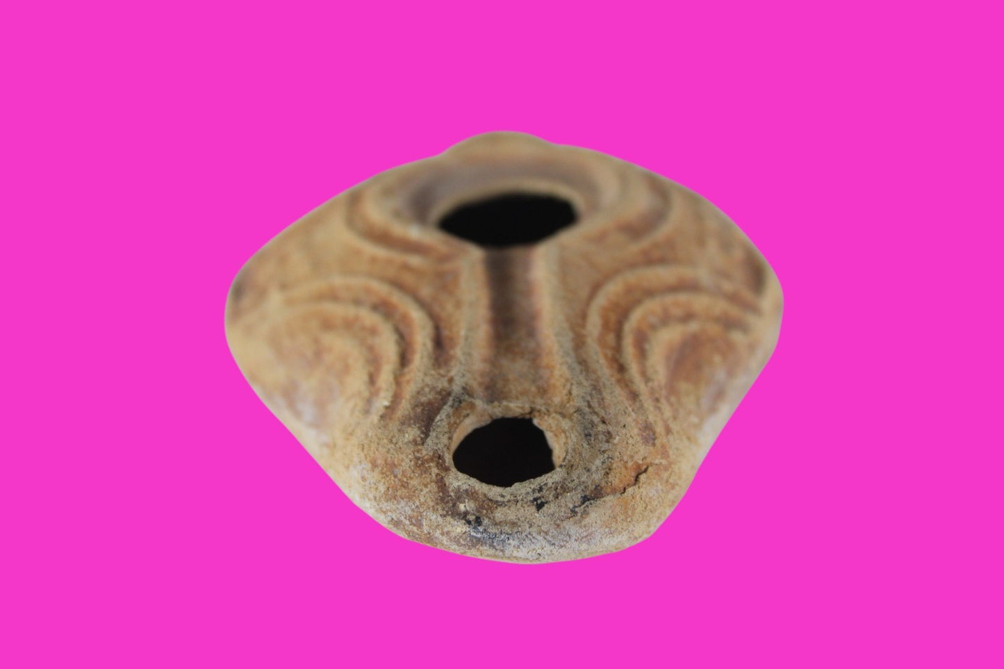 Holy Land Oil Lamp Ancient Artifact Time of the Christians 313-636 AD COA 172