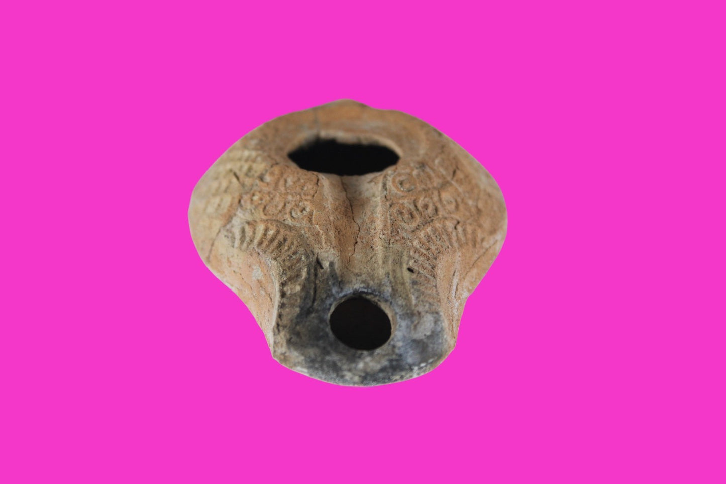 Holy Land Oil Lamp Ancient Artifact Time of Jesus & Apostles 63BC-323AD COA 157