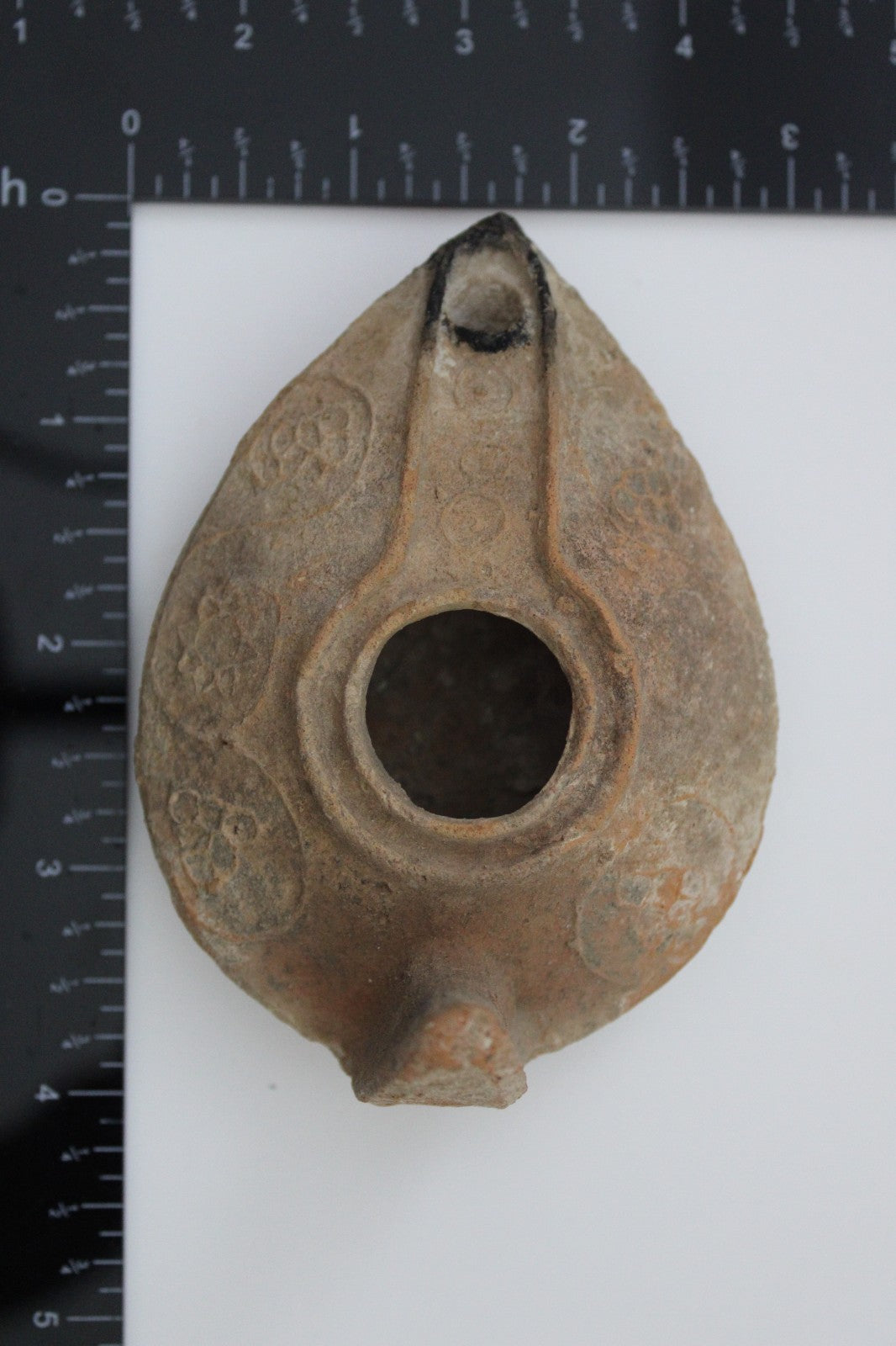 Holy Land Oil Lamp Ancient Artifact Time of the Christians 313-636 AD COA 181