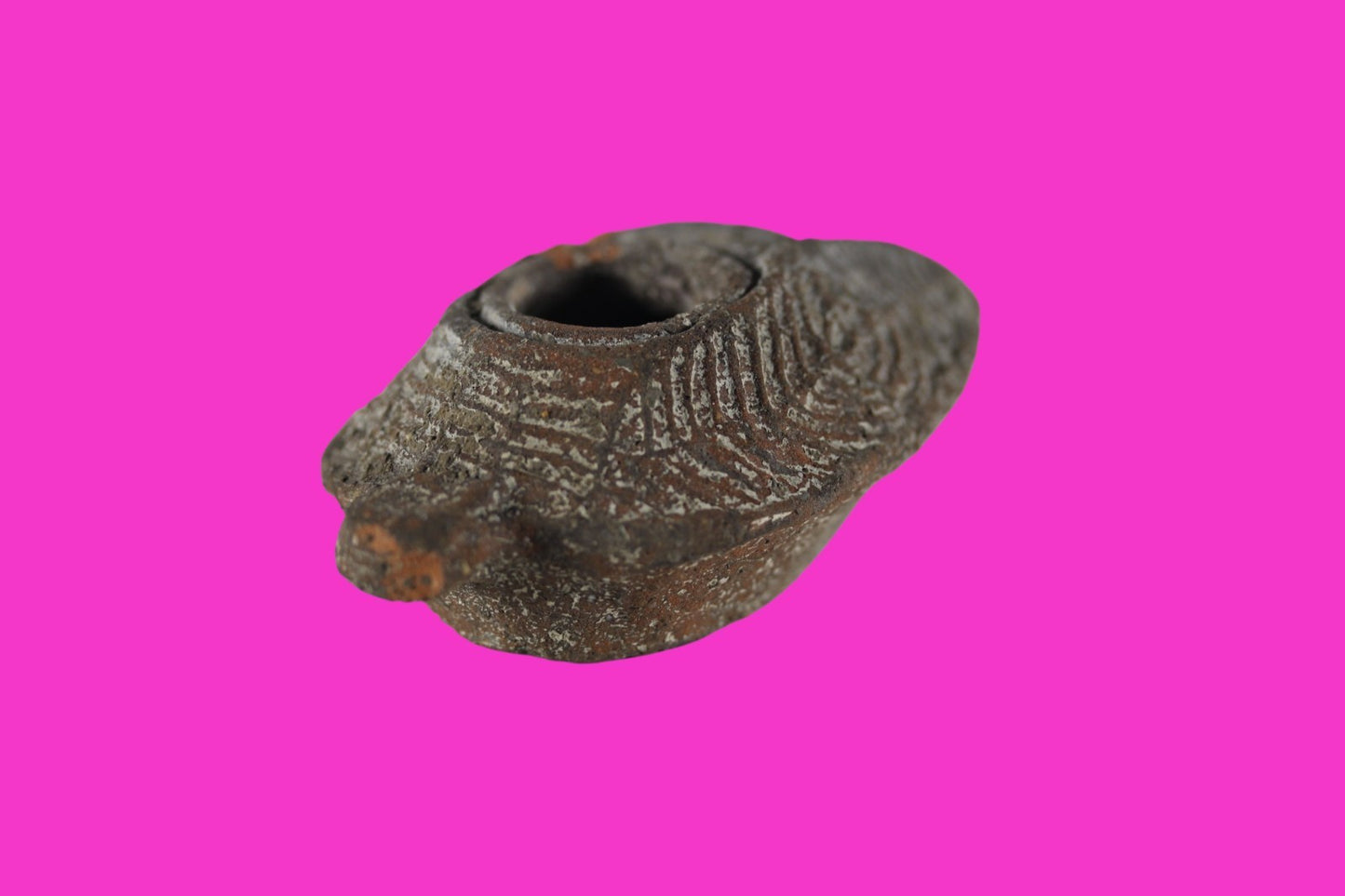 Time of the Christians Oil Lamp Ancient Holy Land Artifact 313-636 AD COA 139