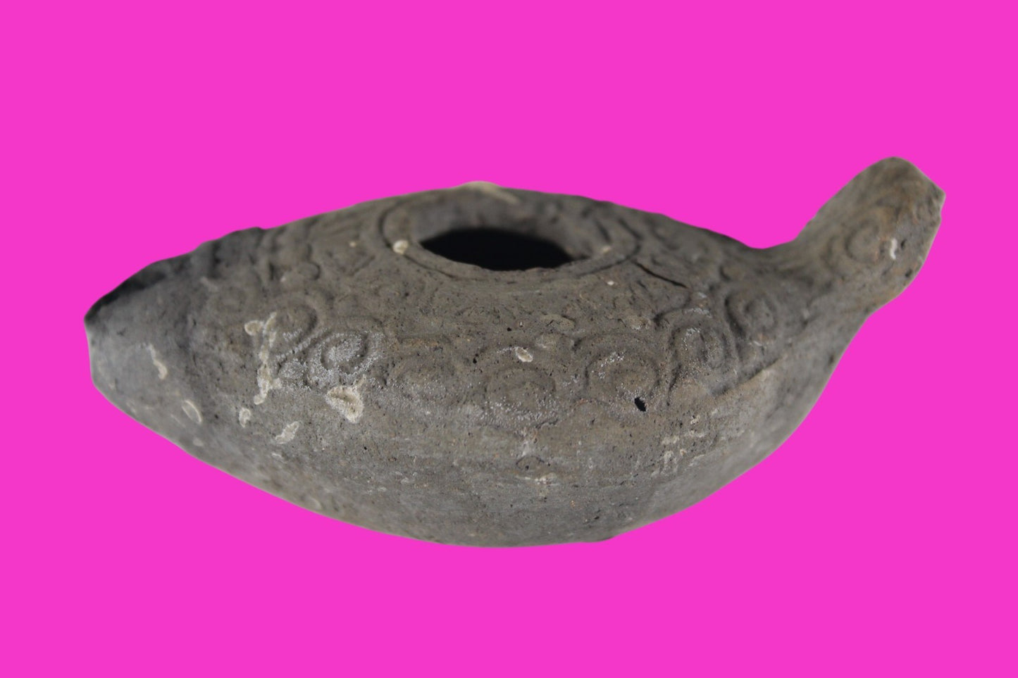 Holy Land Oil Lamp Ancient Artifact Time of the Christians 313-636 AD COA 176