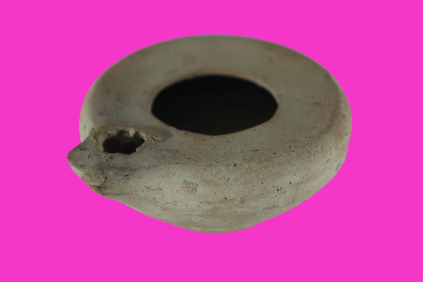Ancient Holy Land Oil Lamp Artifact Home of Jesus Christ 100 BC-200 AD COA J151