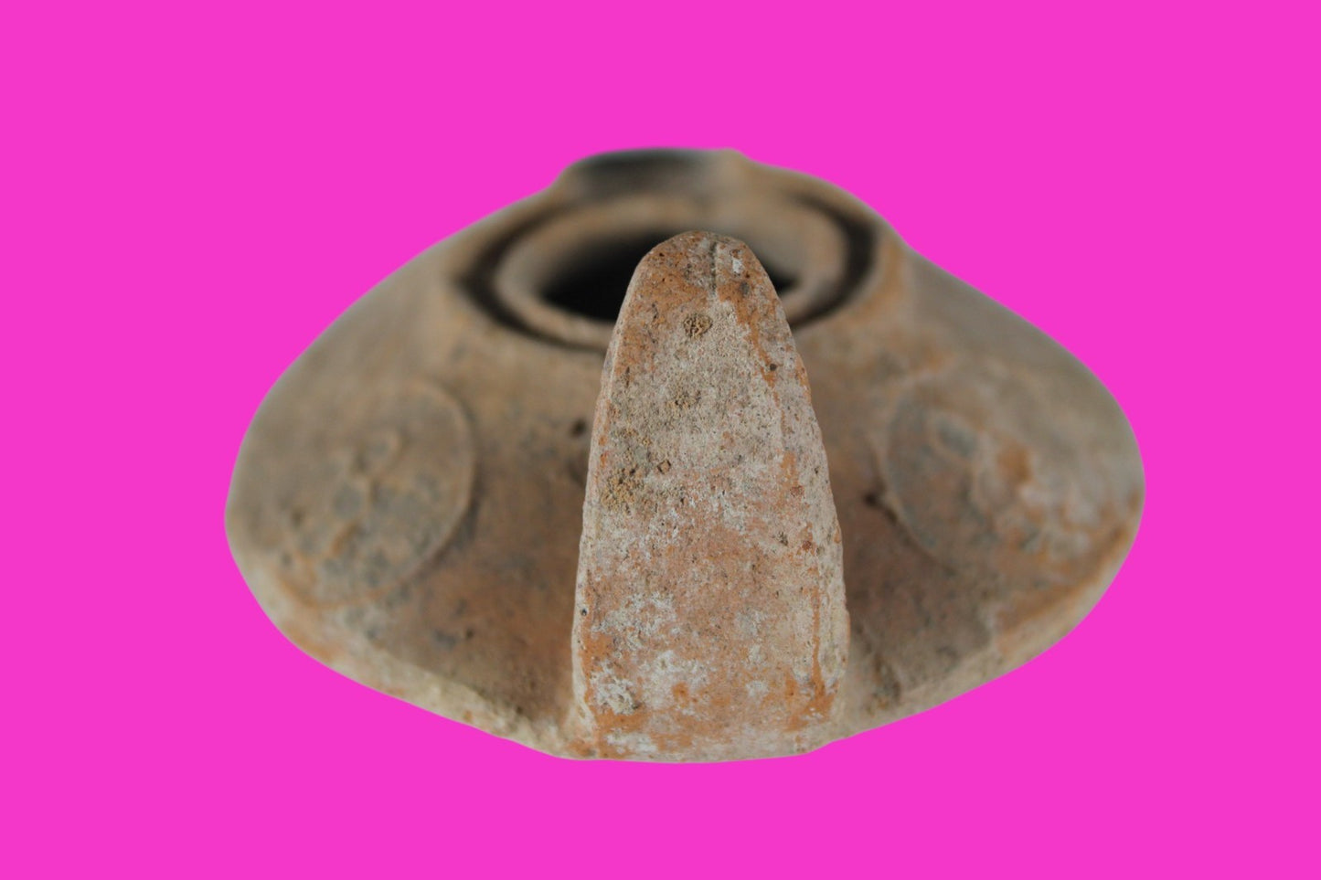 Holy Land Oil Lamp Ancient Artifact Time of the Christians 313-636 AD COA 181