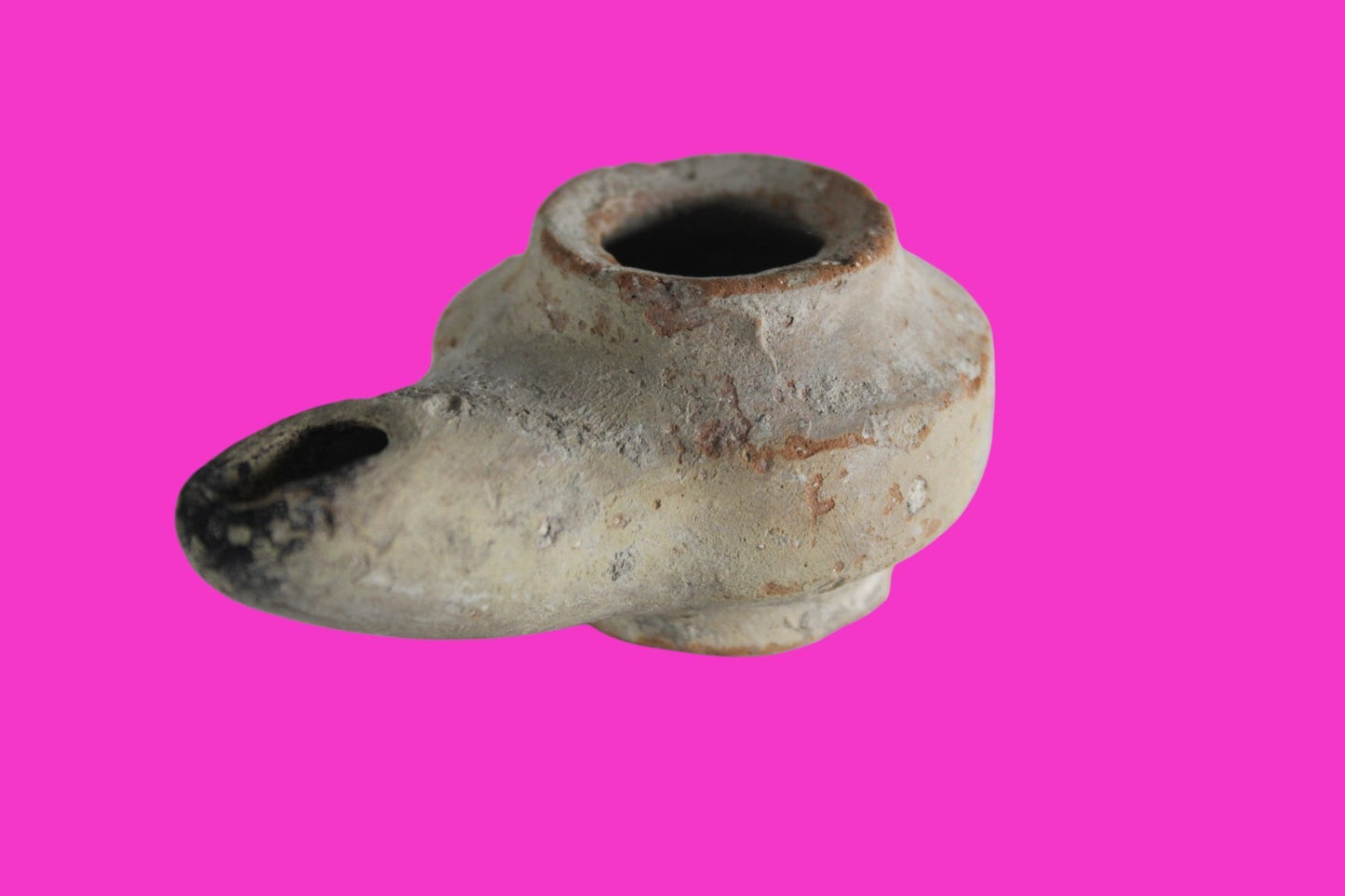 Holy Land Oil Lamp Ancient Artifact Alexander the Great Era 332-63 BC COA 233