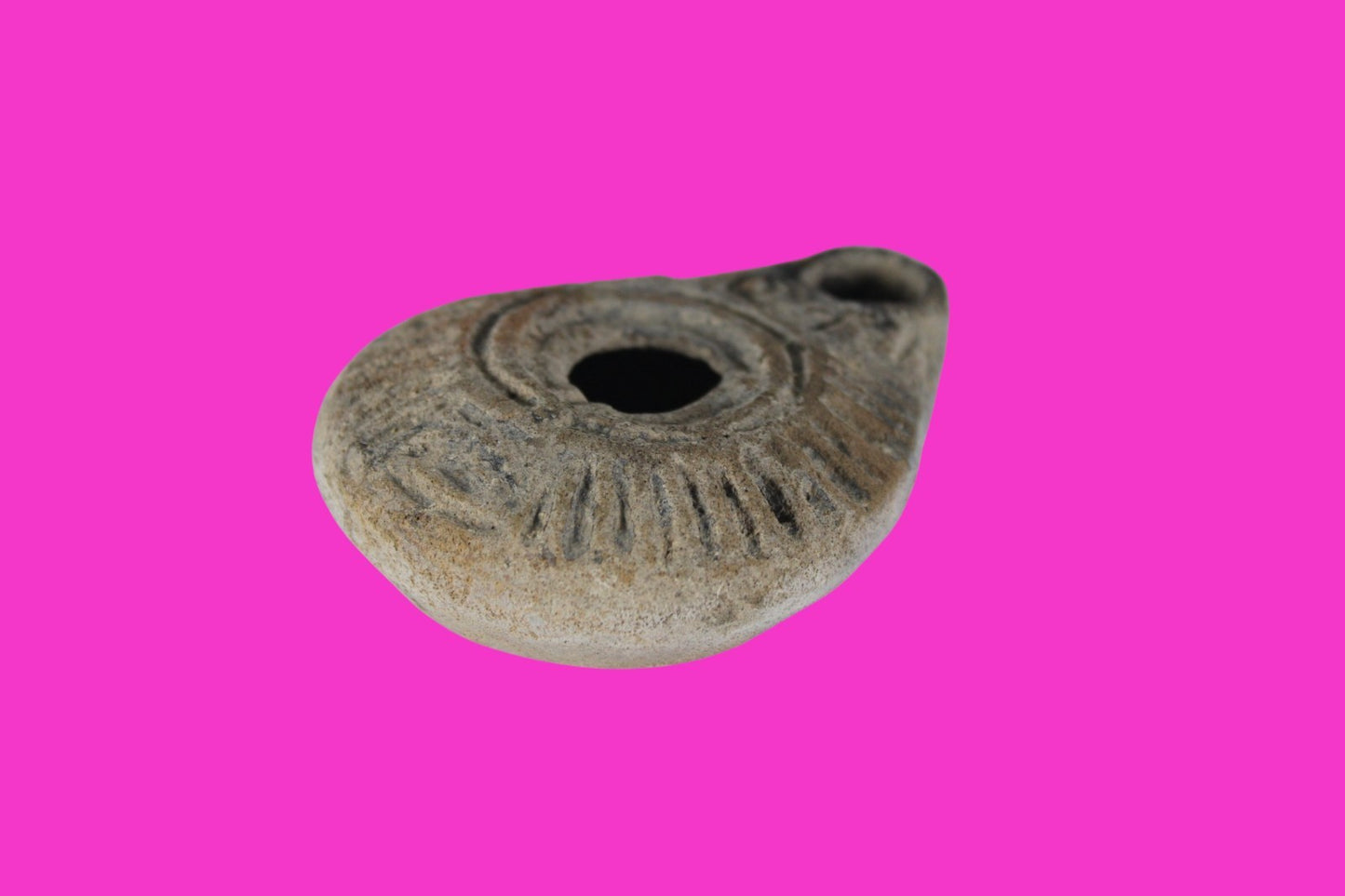 Holy Land Oil Lamp Ancient Artifact Time of Jesus & Apostles 63BC-323AD COA 153
