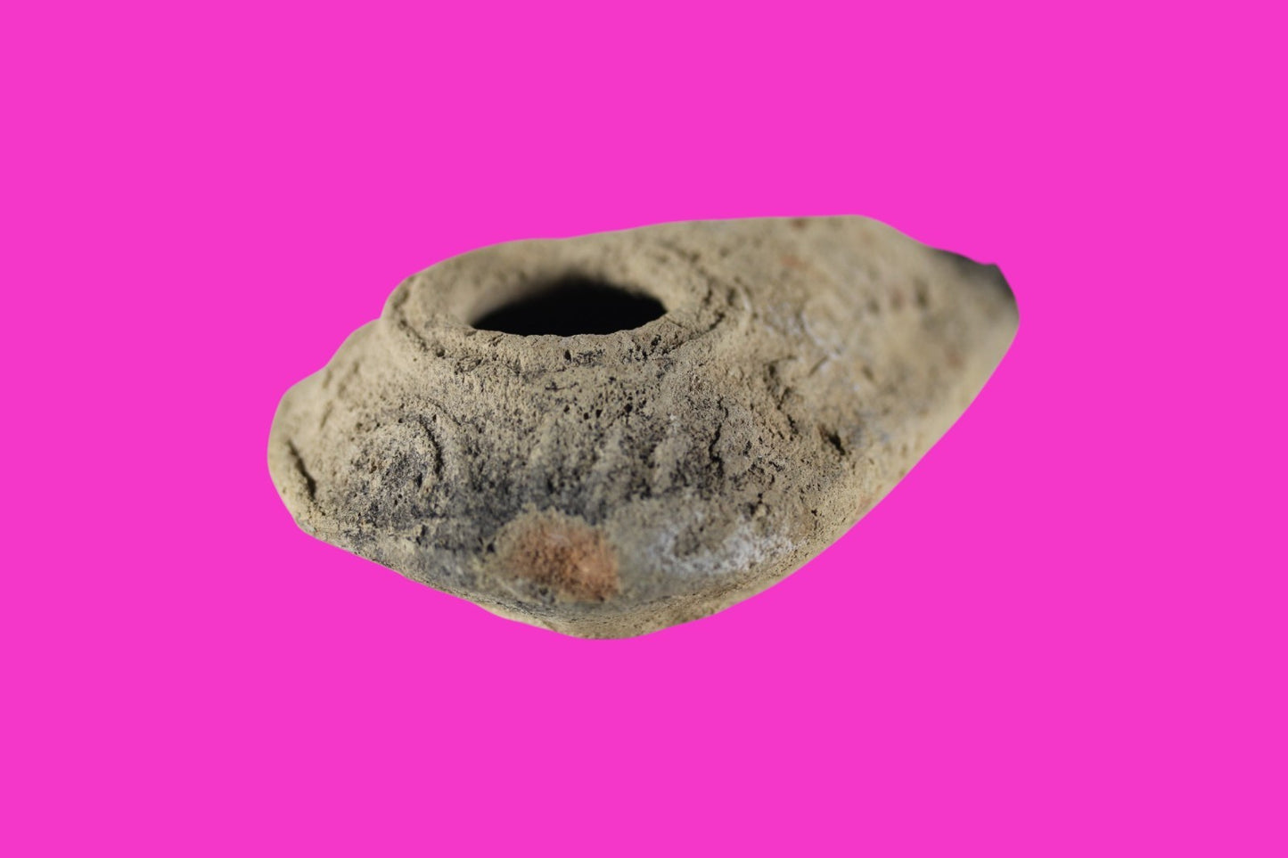 Time of the Christians Oil Lamp Ancient Holy Land Artifact 313-636 AD COA 13