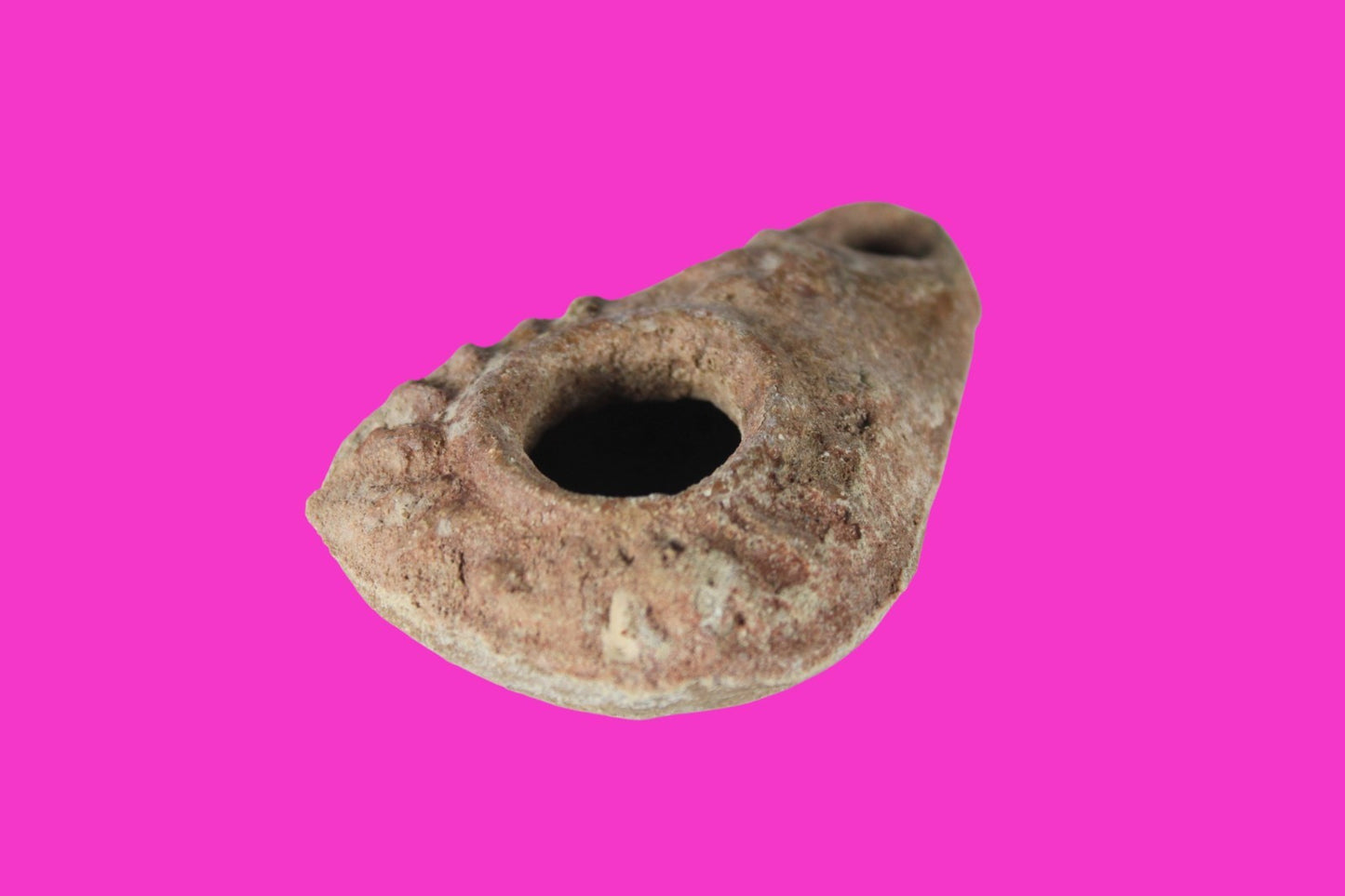 Holy Land Oil Lamp Ancient Artifact Time of the Christians 313-636 AD COA 202