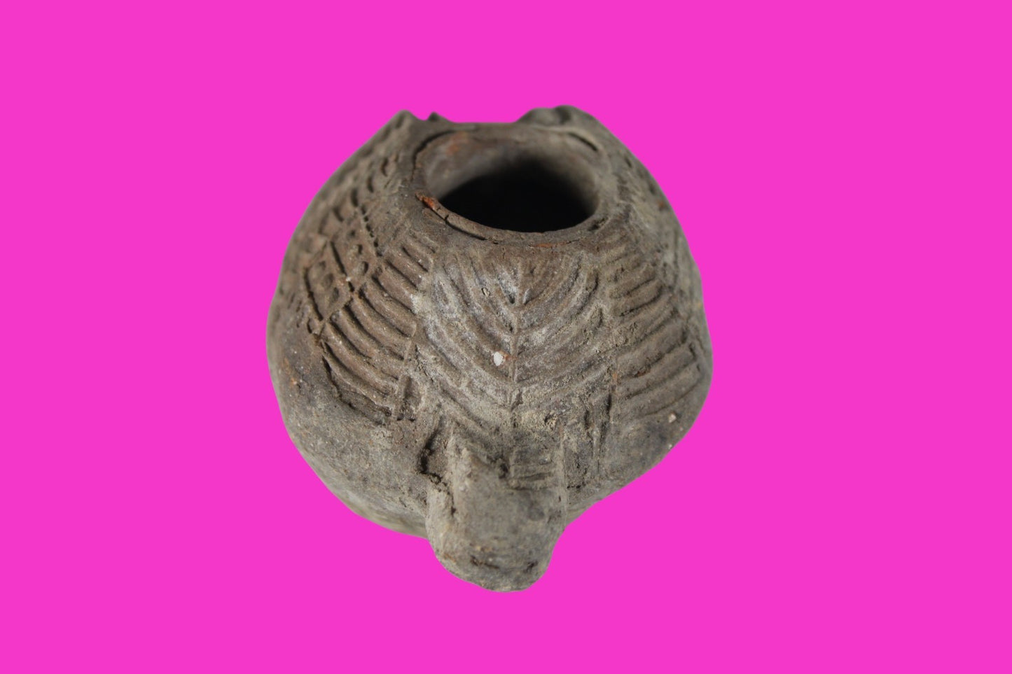 Holy Land Oil Lamp Ancient Artifact Time of the Christians 313-636 AD COA 207