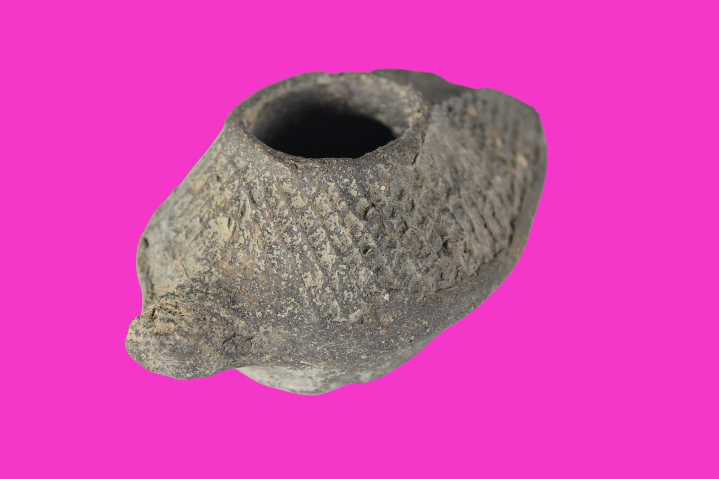 Holy Land Oil Lamp Ancient Artifact Time of the Christians 313-636 AD COA 198