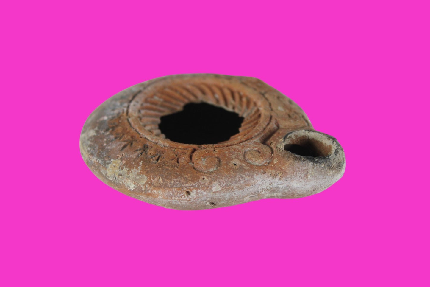 Holy Land Oil Lamp Ancient Artifact Time of Jesus & Apostles 63BC-323AD COA 168
