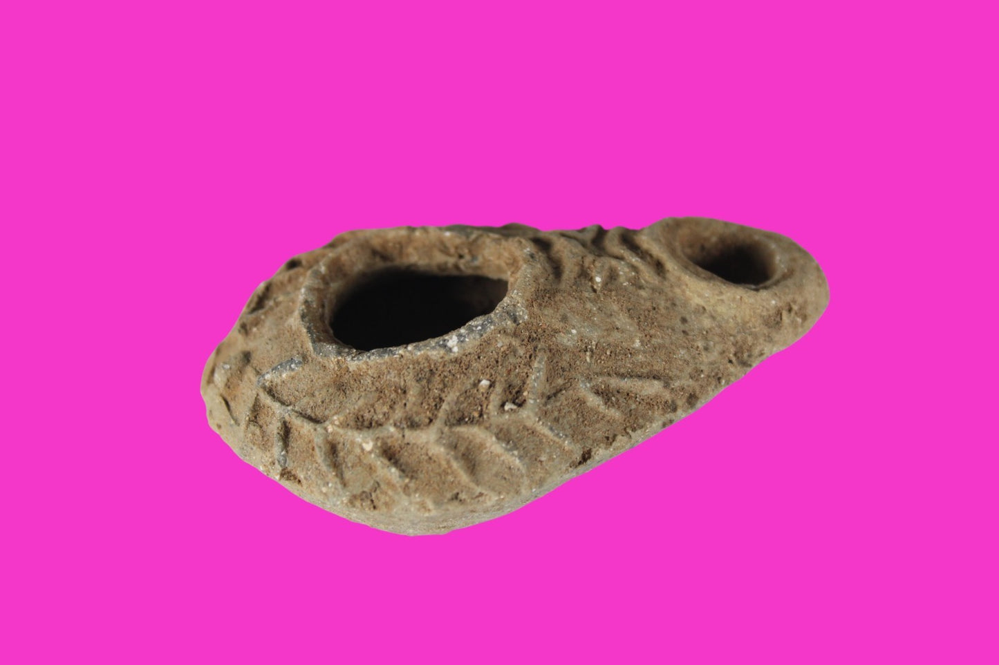 Holy Land Oil Lamp Ancient Artifact Time of the Christians 313-636 AD COA 201