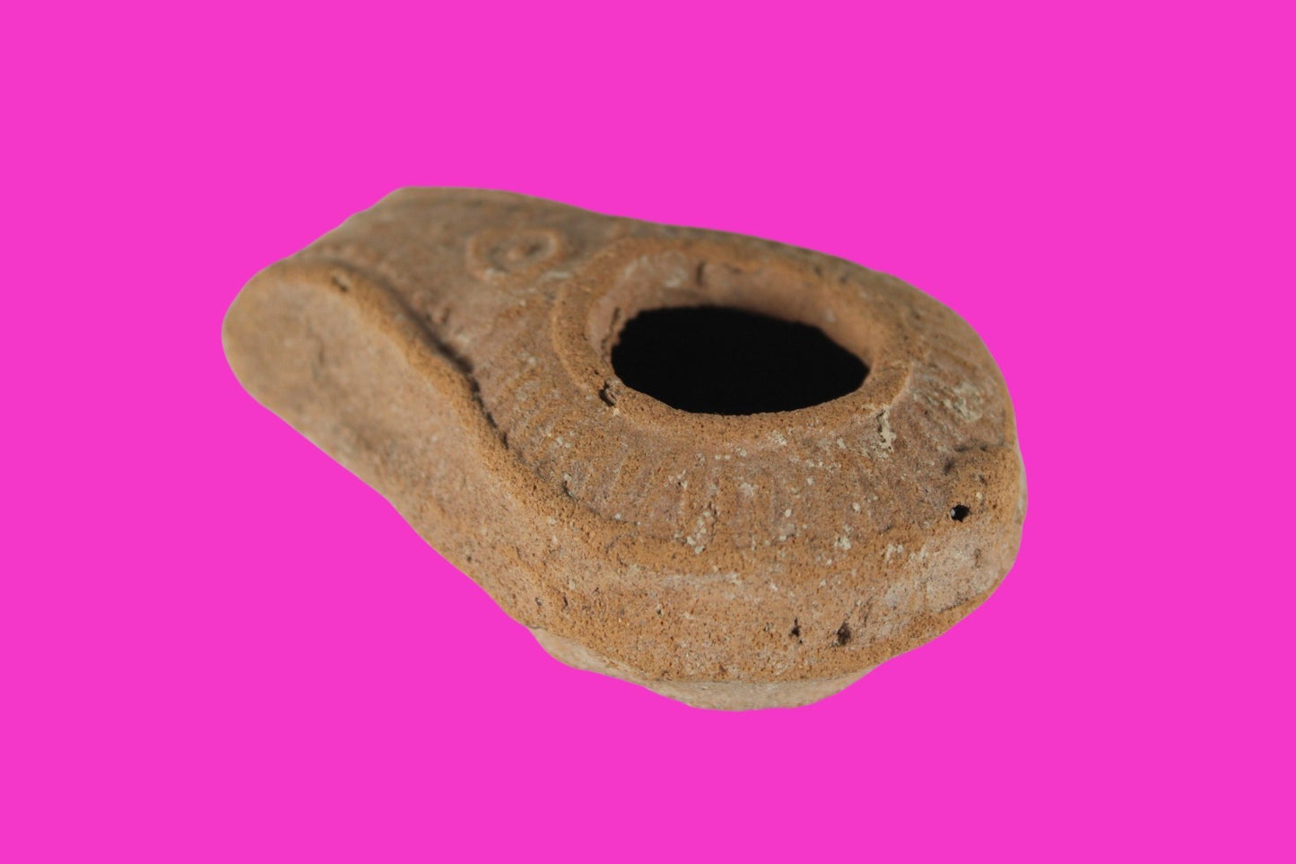 Holy Land Oil Lamp Ancient Artifact Time of Jesus & Apostles 63BC-323AD COA 152