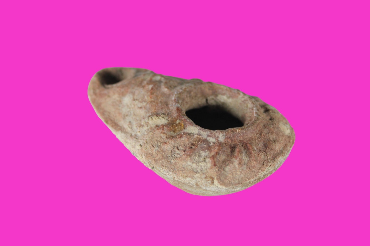 Holy Land Oil Lamp Ancient Artifact Time of the Christians 313-636 AD COA 202
