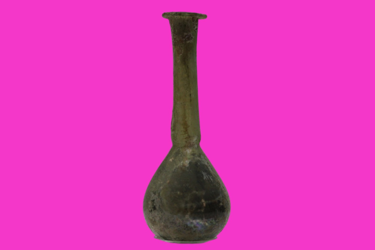 Ancient Holy Land Glass Bottle Authentic Artifact 100-300 AD Roman Era COA J20