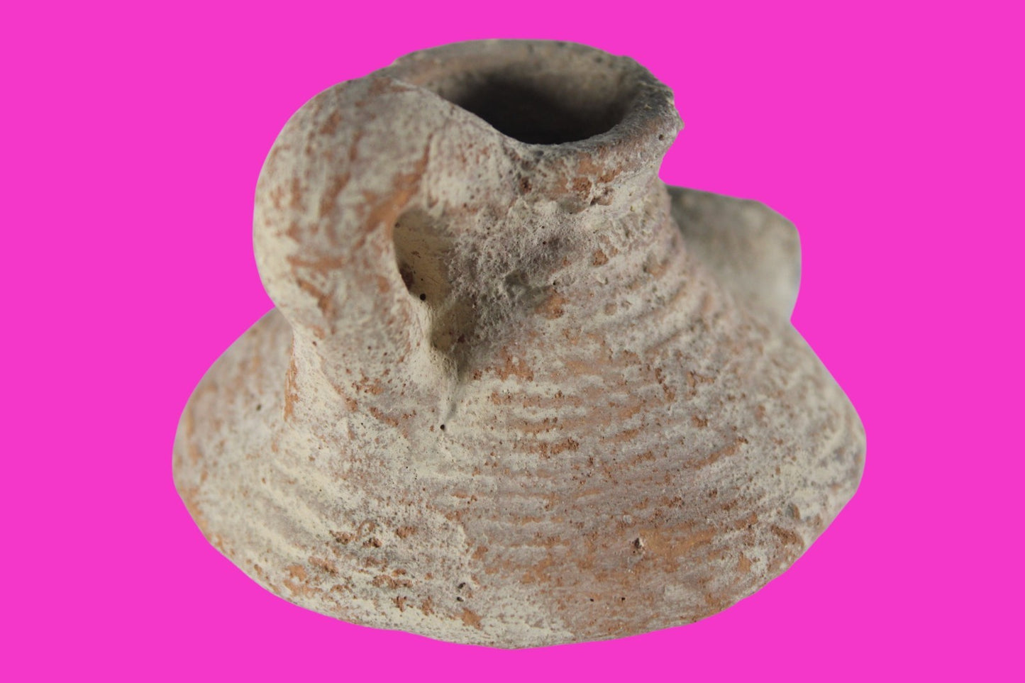 Holy Land Oil Lamp Ancient Artifact Time of the Arab Invasion 660-800 AD COA 236