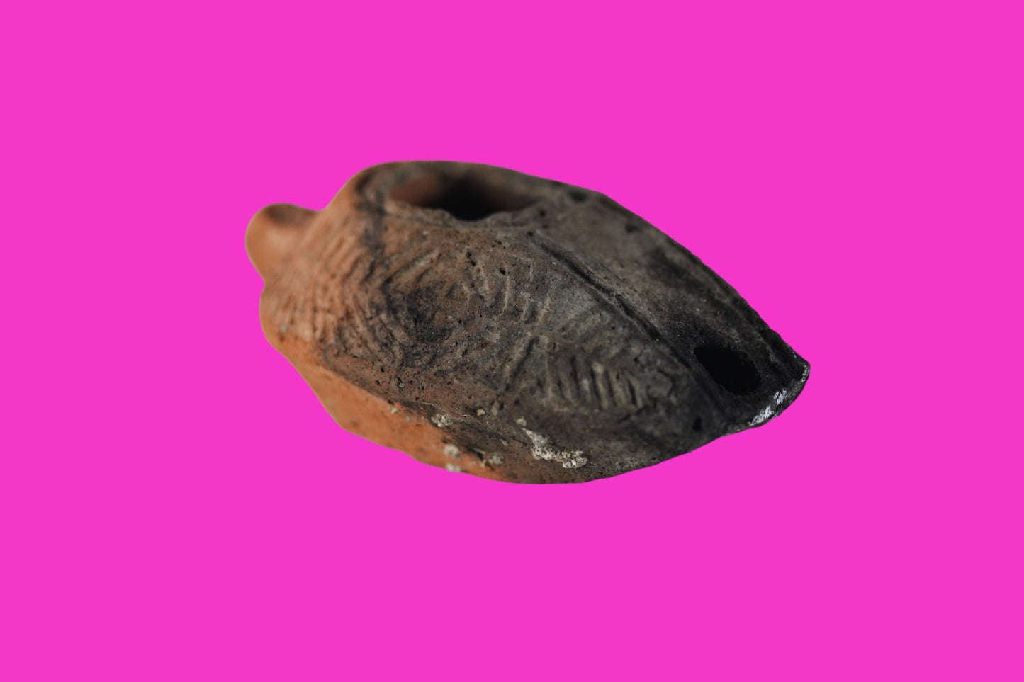 Holy Land Oil Lamp Ancient Artifact Time of the Christians 313-636 AD COA 48