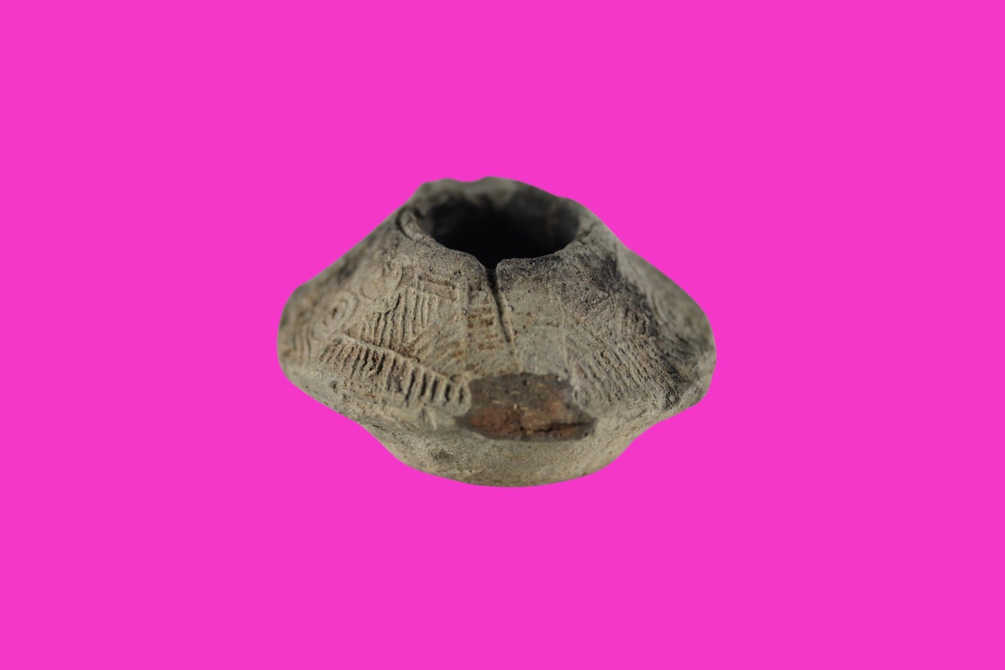 Time of the Christians Oil Lamp Ancient Holy Land Artifact 313-636 AD COA 18