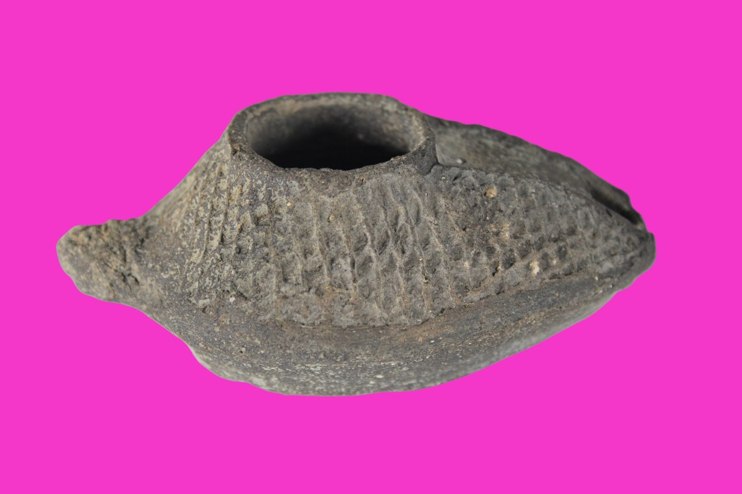 Holy Land Oil Lamp Ancient Artifact Time of the Christians 313-636 AD COA 198