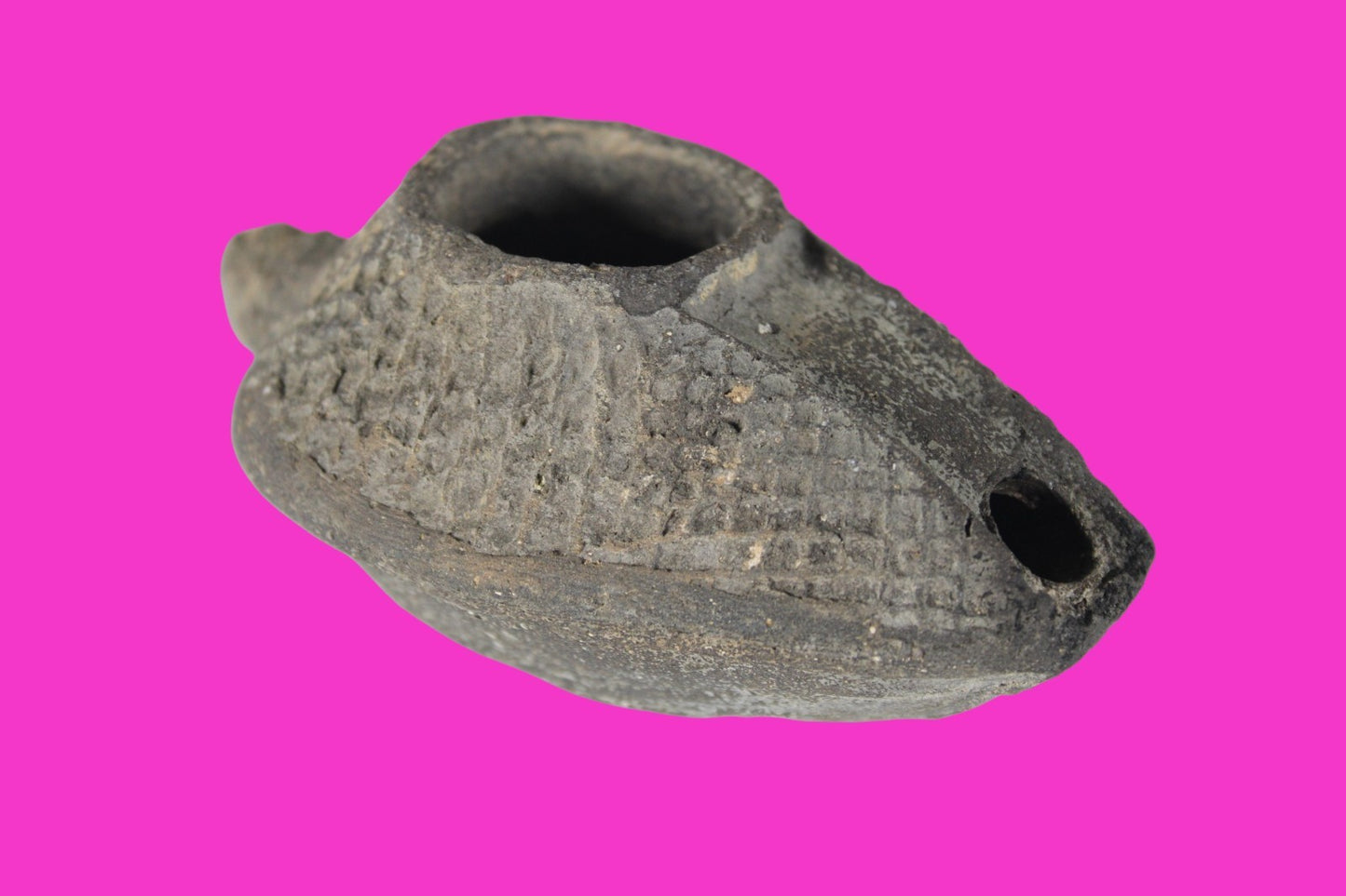 Holy Land Oil Lamp Ancient Artifact Time of the Christians 313-636 AD COA 198