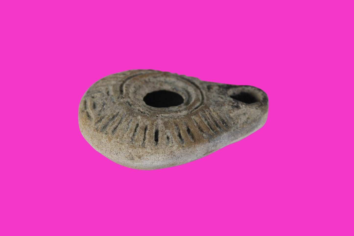 Holy Land Oil Lamp Ancient Artifact Time of Jesus & Apostles 63BC-323AD COA 153
