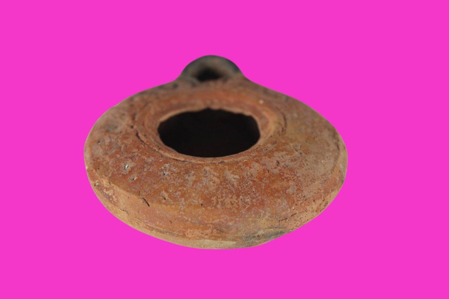 Holy Land Oil Lamp Ancient Artifact Time of Jesus & Apostles 63BC-323AD COA 140