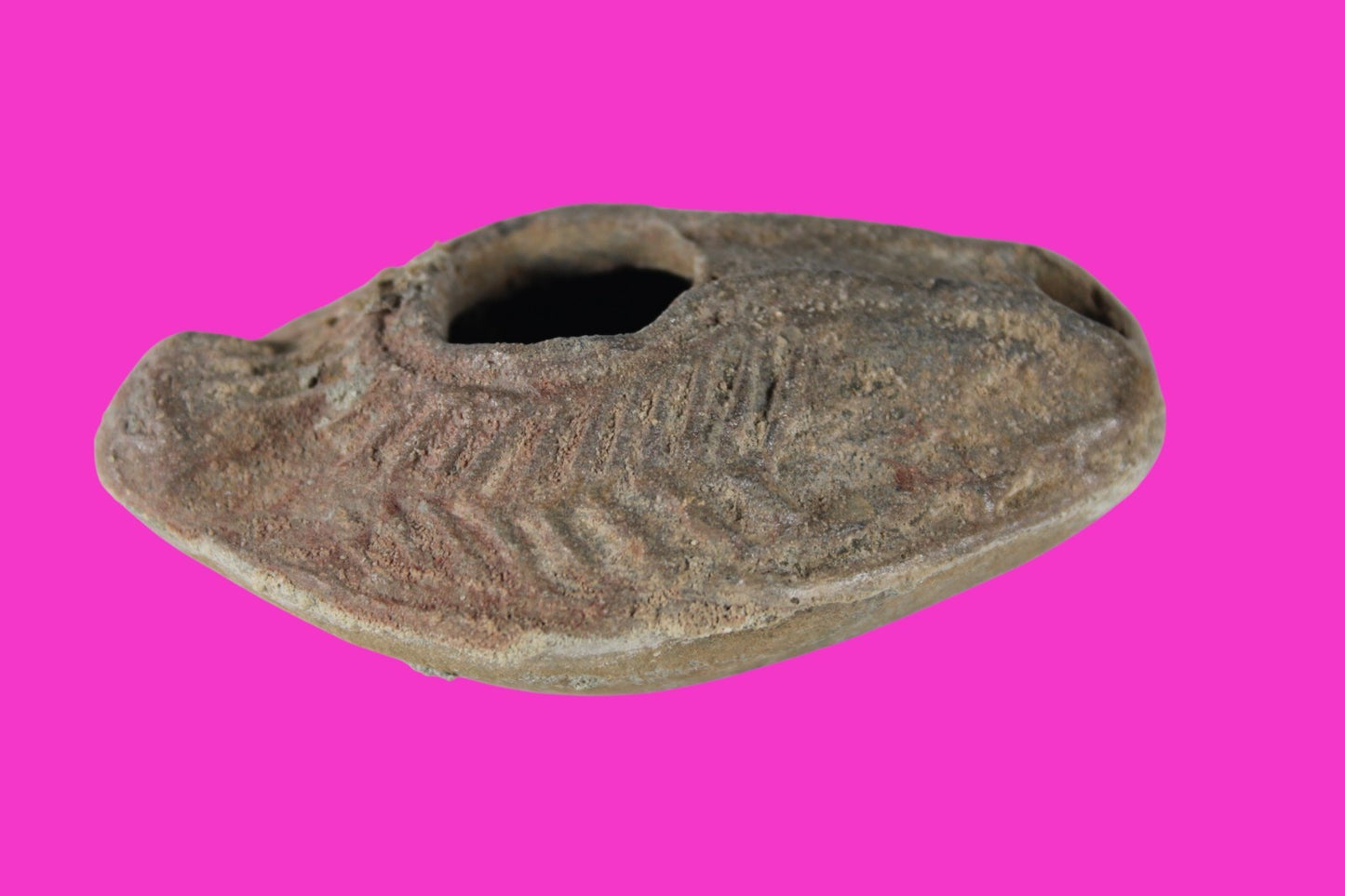 Holy Land Oil Lamp Ancient Artifact Time of the Christians 313-636 AD COA 178