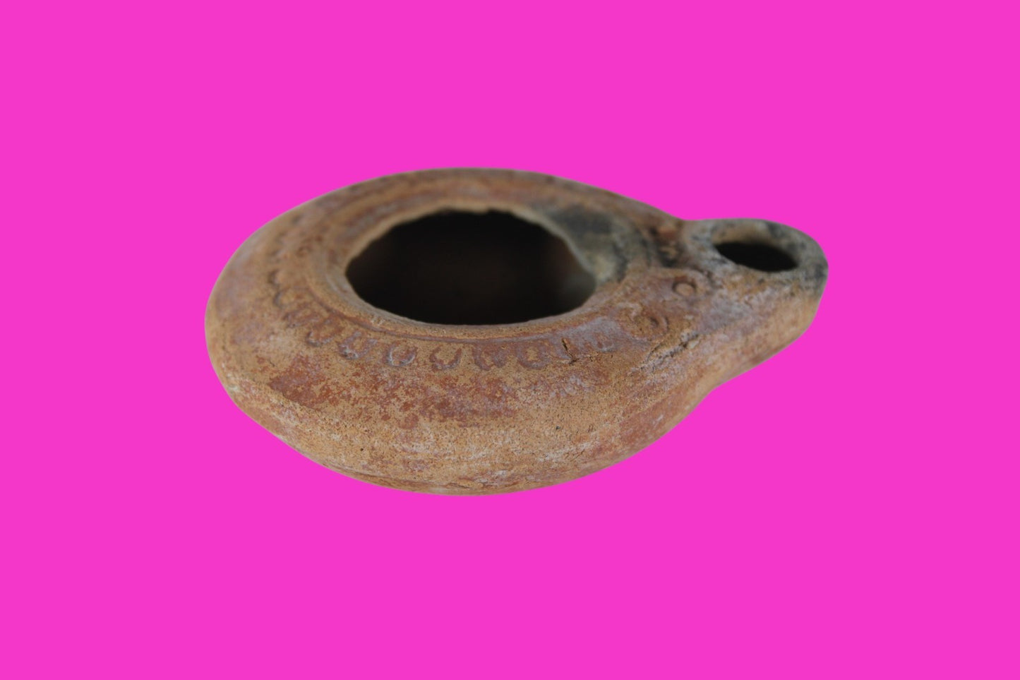 Holy Land Oil Lamp Ancient Artifact Time of Jesus & Apostles 63BC-323AD COA 166