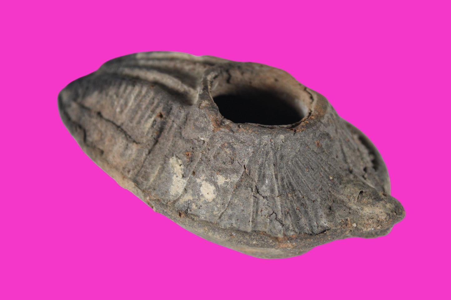 Holy Land Oil Lamp Ancient Artifact Time of the Christians 313-636 AD COA 196
