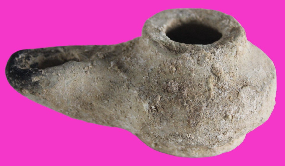 Holy Land Oil Lamp Ancient Artifact Alexander the Great Era 332-63 BC COA 234