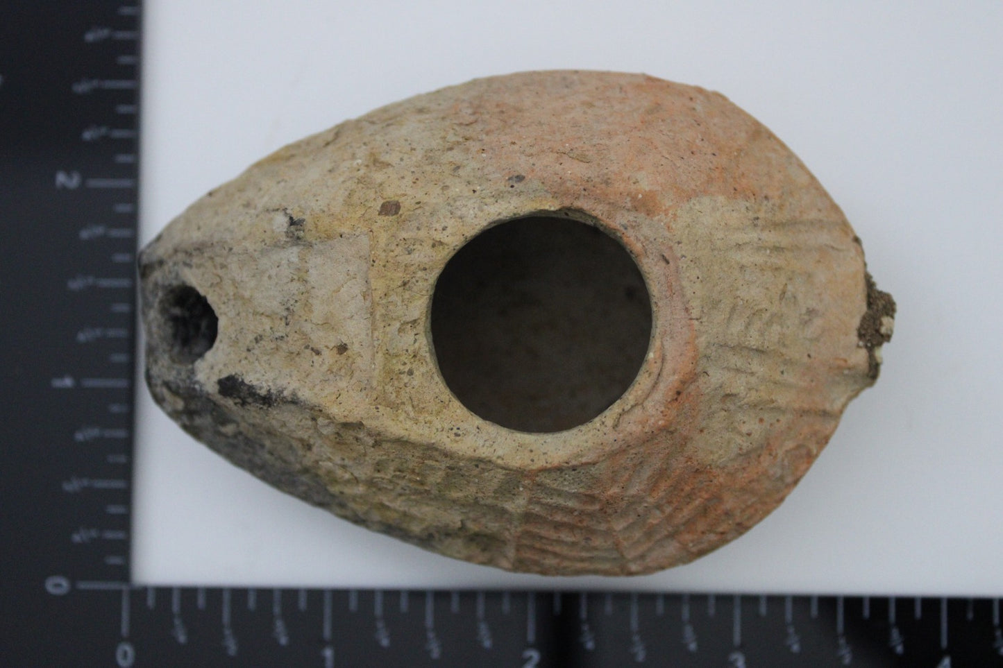 Holy Land Oil Lamp Ancient Artifact Time of the Christians 313-636 AD COA 47