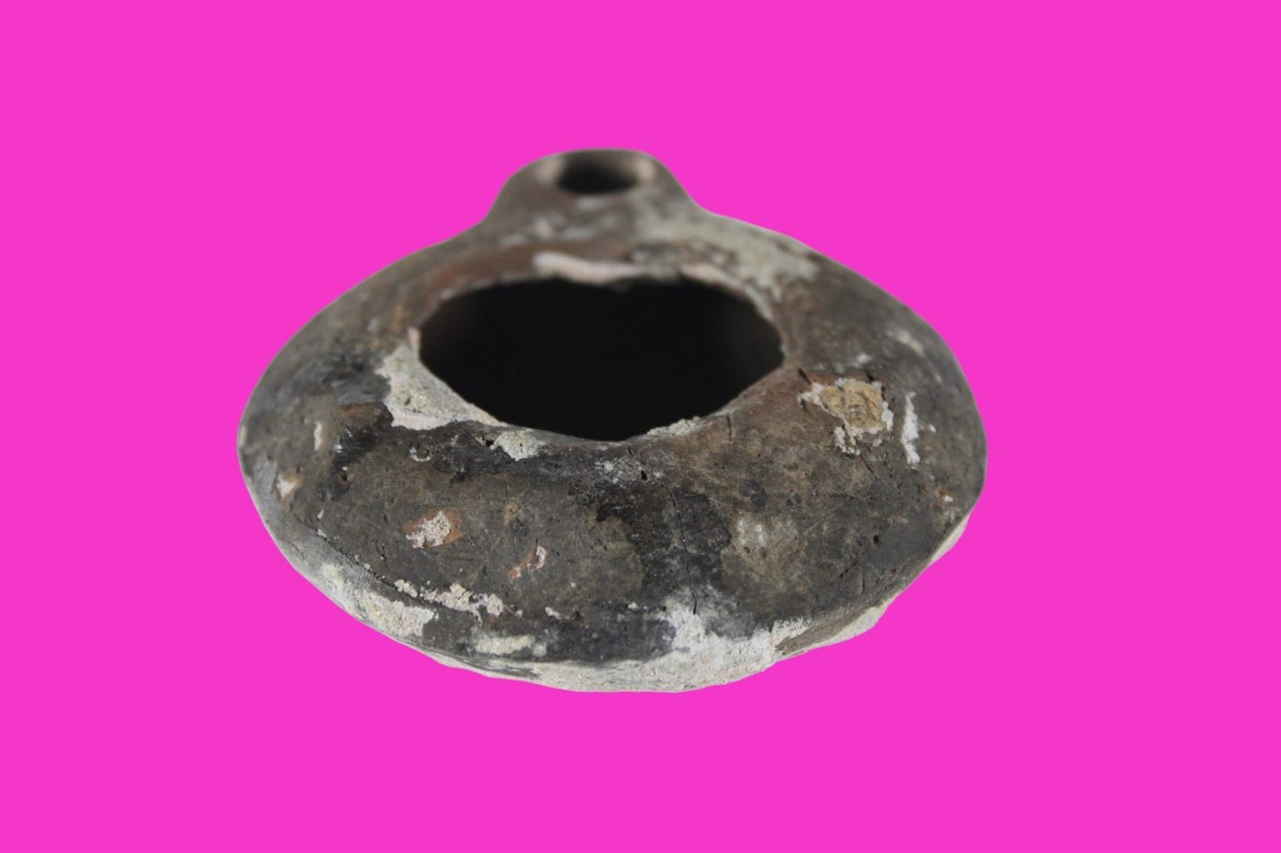 Holy Land Oil Lamp Ancient Artifact Time of Jesus & Apostles 63BC-323AD COA 165