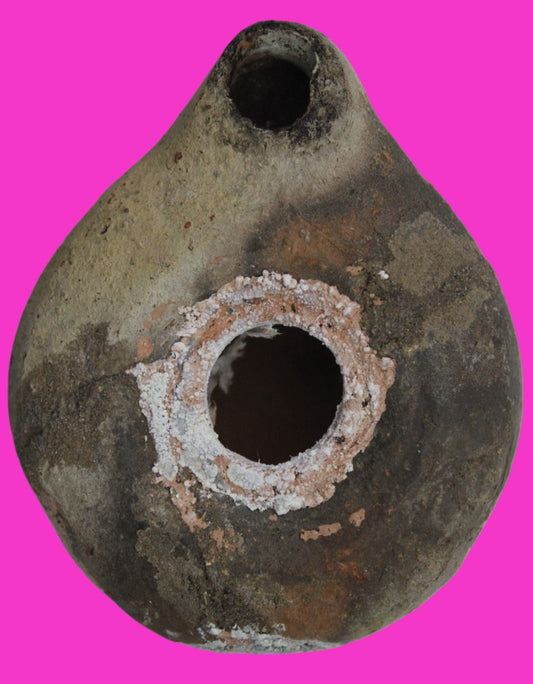 Holy Land Oil Lamp Ancient Artifact Time of Jesus & Apostles 63BC-323AD COA 156