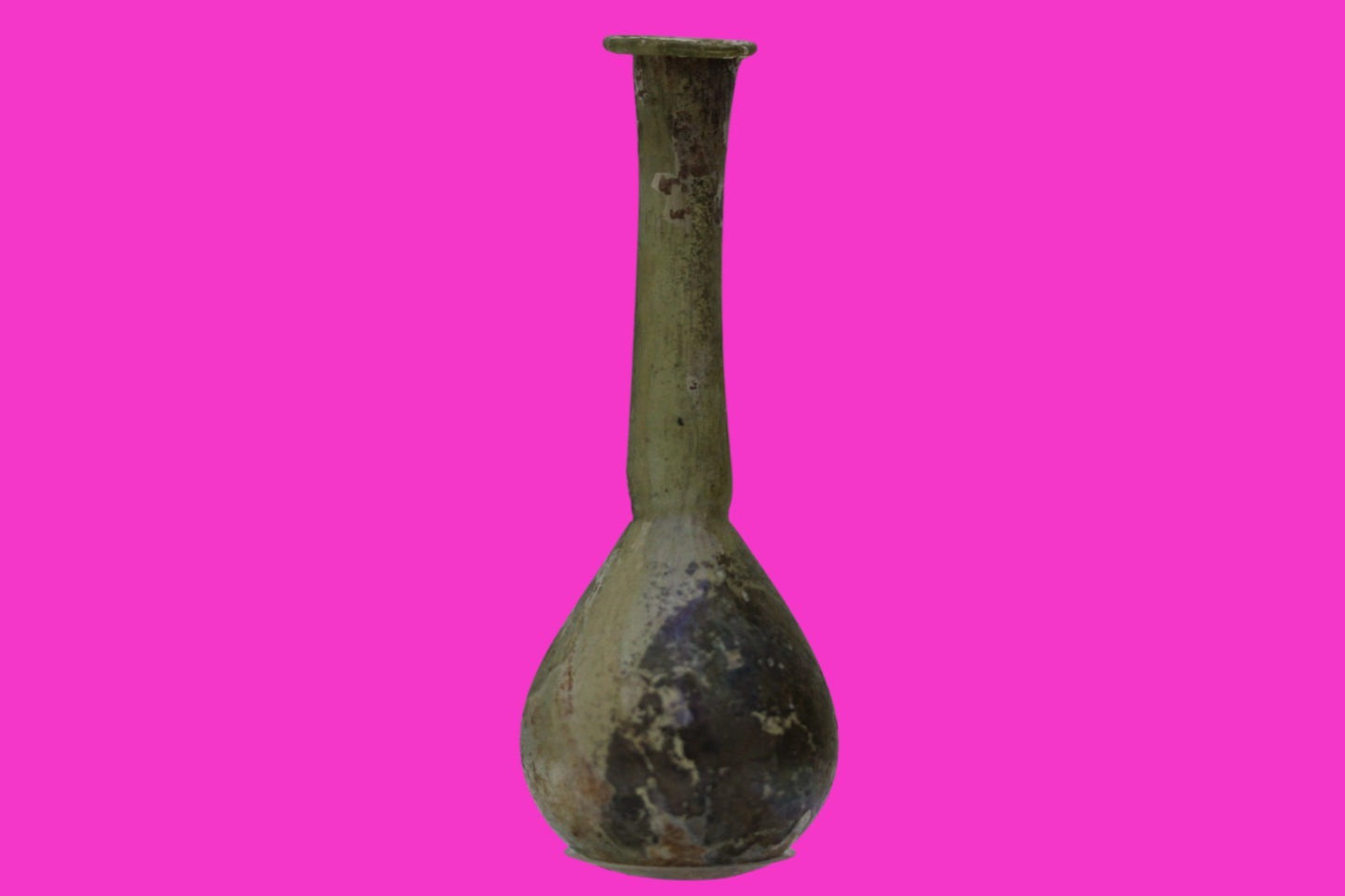 Ancient Holy Land Glass Bottle Authentic Artifact 100-300 AD Roman Era COA J20