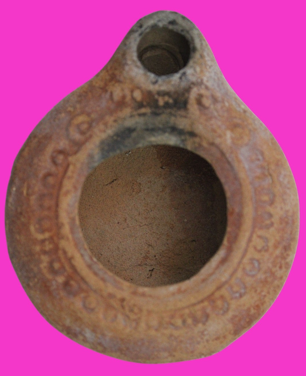Holy Land Oil Lamp Ancient Artifact Time of Jesus & Apostles 63BC-323AD COA 166