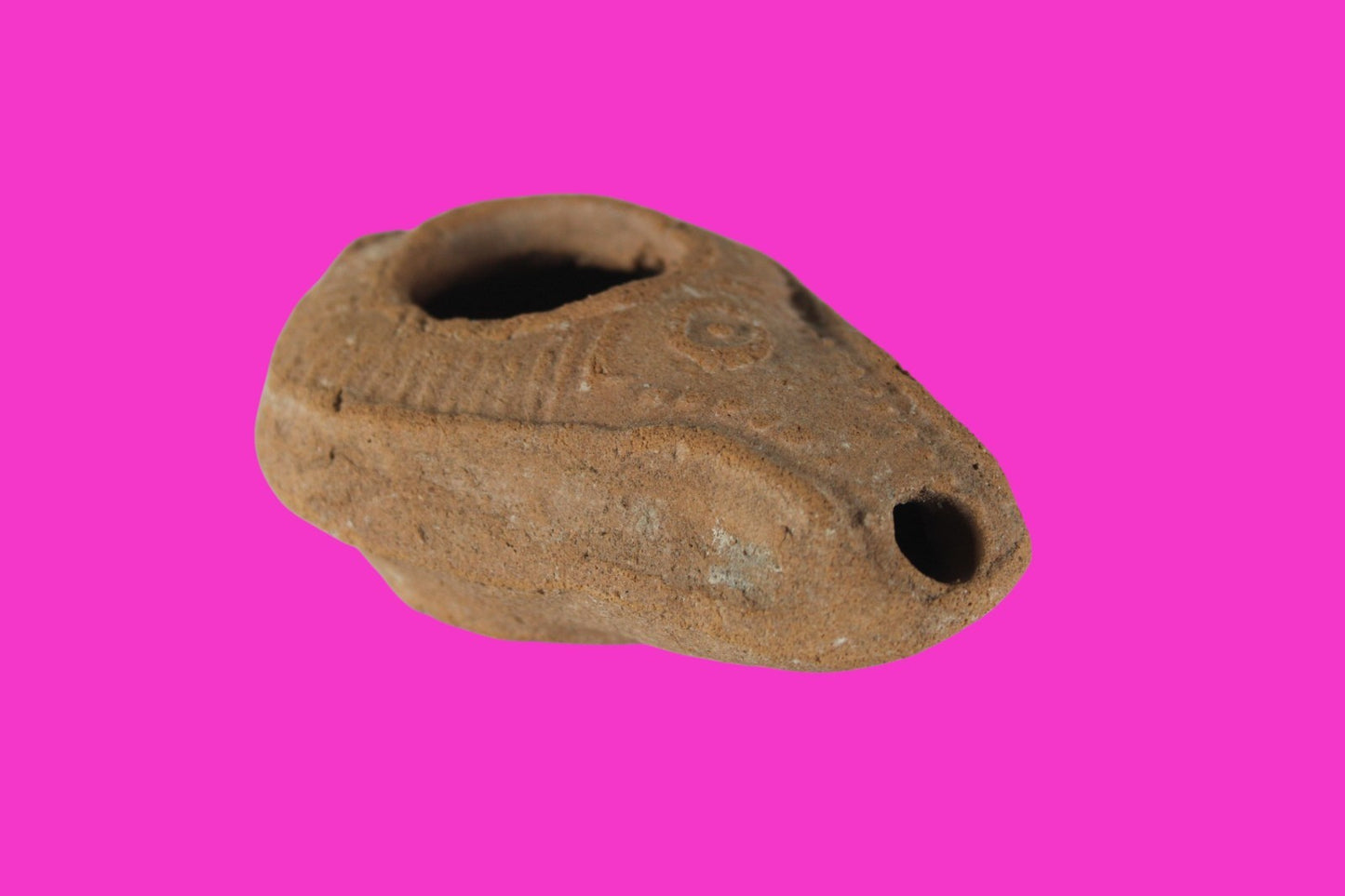 Holy Land Oil Lamp Ancient Artifact Time of Jesus & Apostles 63BC-323AD COA 152