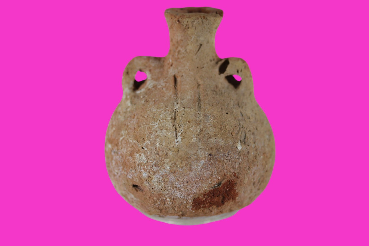 Time of Samson Holy Land Artifact Ancient Rare Anointing Jar 1200-1000 BC COA 82
