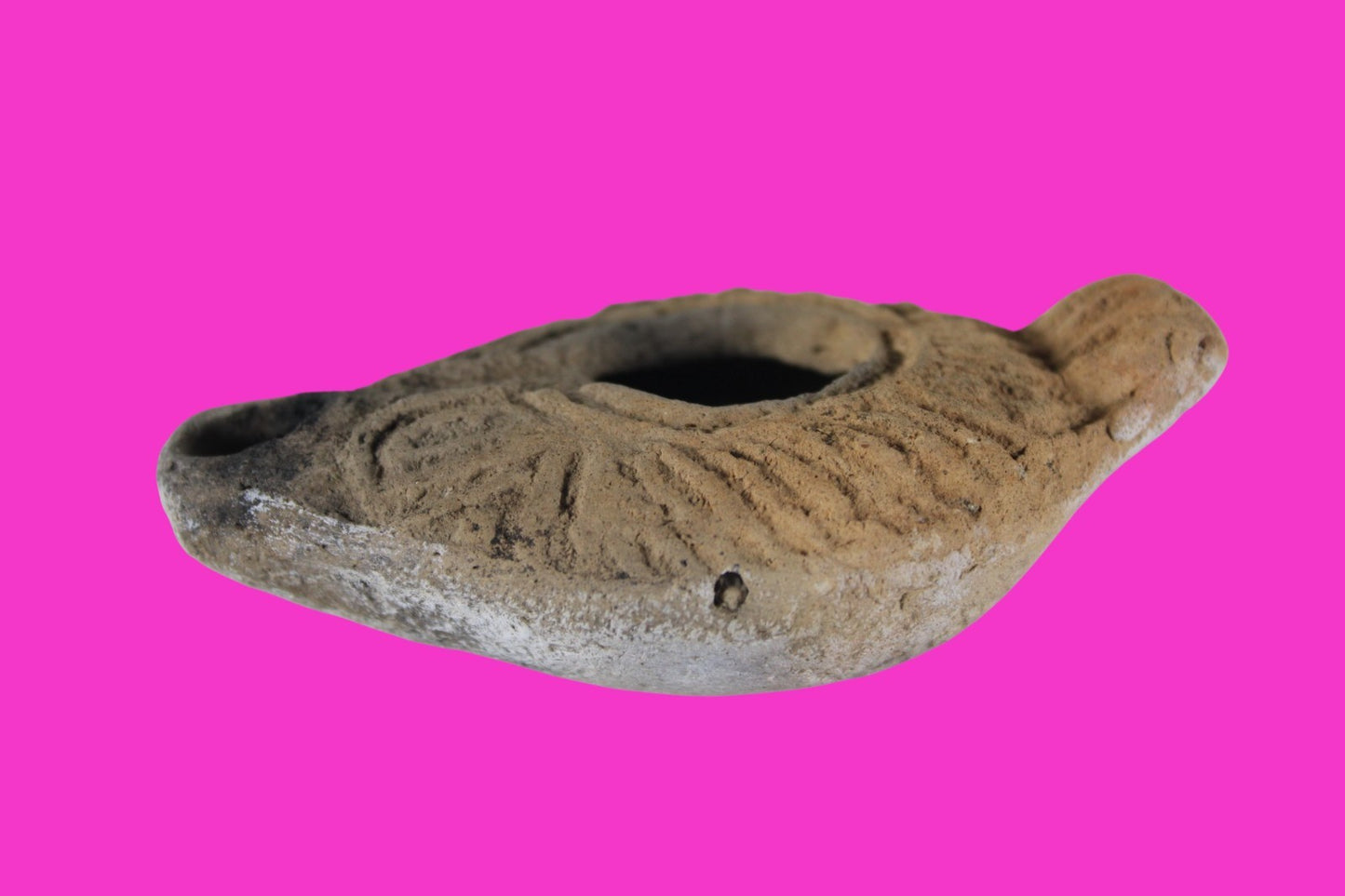 Holy Land Oil Lamp Ancient Artifact Time of the Christians 313-636 AD COA 173