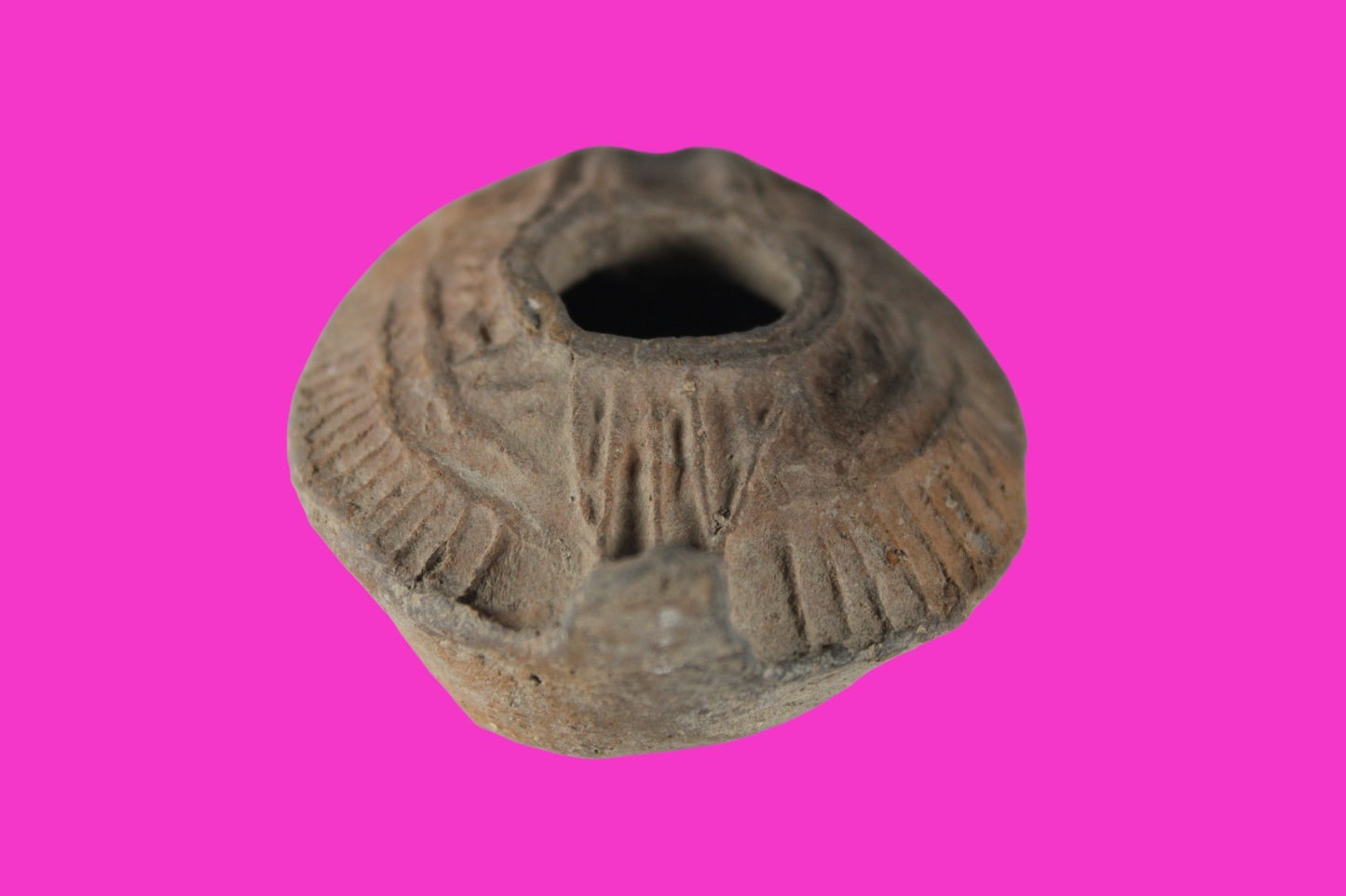 Holy Land Oil Lamp Ancient Artifact Time of the Christians 313-636 AD COA 188