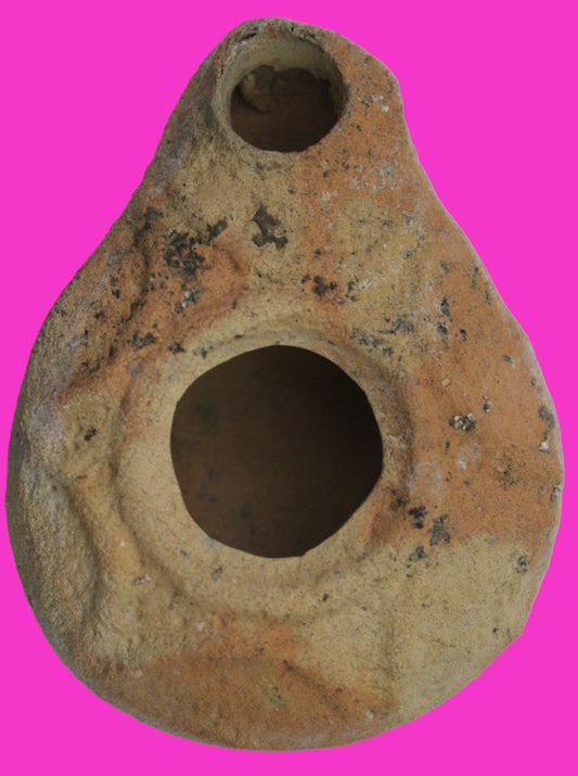 Holy Land Oil Lamp Ancient Artifact Time of Jesus & Apostles 63BC-323AD COA 162