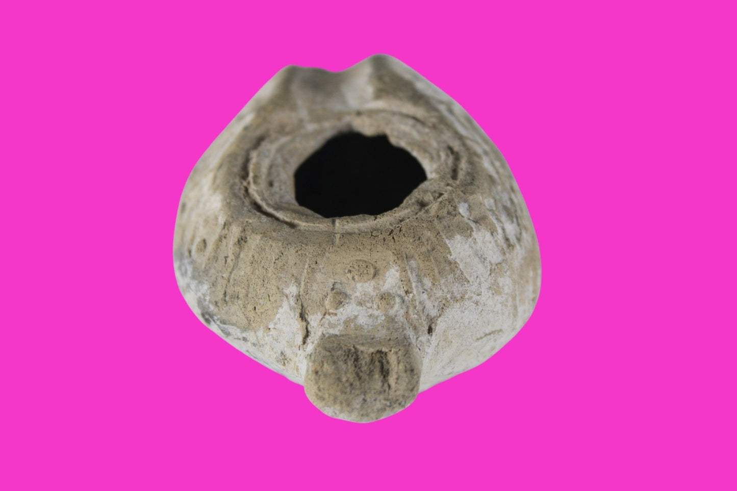 Holy Land Oil Lamp Ancient Artifact Time of the Christians 313-636 AD COA 206